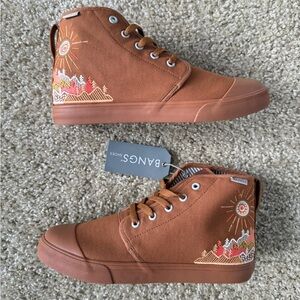 BANGS Shoes High Tops Sunrise Mountain Unisex
